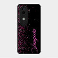 Glitter Customize Glass Case Cover Pink For Vivo V40E 5G