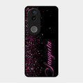 Glitter Customize Glass Case Cover Pink For Vivo V50 5G