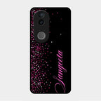 Glitter Customize Glass Case Cover Pink For Vivo V50E 5G