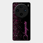 Glitter Customize Glass Case Cover Pink For Vivo X100 Pro 5G