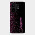 Glitter Customize Glass Case Cover Pink For Vivo X200 Fe 5G