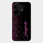 Glitter Customize Glass Case Cover Pink For Vivo X200 Fe 5G