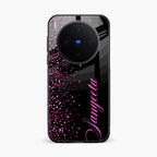 Glitter Customize Glass Case Cover Pink For Vivo X300 5G