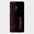 Glitter Customize Glass Case Cover Pink For Vivo X50 Pro 5G