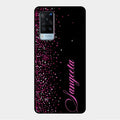 Glitter Customize Glass Case Cover Pink For Vivo X60 5G