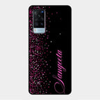 Glitter Customize Glass Case Cover Pink For Vivo X60 5G