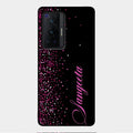Glitter Customize Glass Case Cover Pink For Vivo X70 Pro 5G