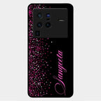 Glitter Customize Glass Case Cover Pink For Vivo X80 Pro 5G