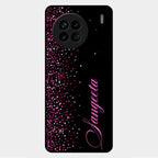 Glitter Customize Glass Case Cover Pink For Vivo X90 5G