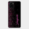 Glitter Customize Glass Case Cover Pink For Vivo Y01