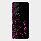 Glitter Customize Glass Case Cover Pink For Vivo Y100 5G