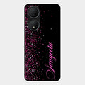 Glitter Customize Glass Case Cover Pink For Vivo Y100A 5G