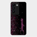 Glitter Customize Glass Case Cover Pink For Vivo Y200E 5G