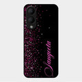 Glitter Customize Glass Case Cover Pink For Vivo Y28 5G