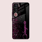 Glitter Customize Glass Case Cover Pink For Vivo Y31 5G