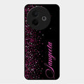Glitter Customize Glass Case Cover Pink For Vivo Y39 5G