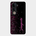 Glitter Customize Glass Case Cover Pink For Vivo Y400 5G