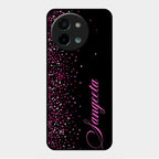 Glitter Customize Glass Case Cover Pink For Vivo Y58 5G