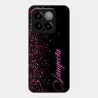 Glitter Customize Glass Case Cover Pink For Xiaomi 14 5G