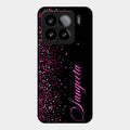 Glitter Customize Glass Case Cover Pink For Xiaomi 15 5G
