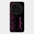 Glitter Customize Glass Case Cover Pink For Xiaomi 15 Ultra 5G
