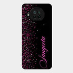 Glitter Customize Glass Case Cover Pink For Xiaomi Mi 10I 5G