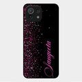 Glitter Customize Glass Case Cover Pink For Xiaomi Mi 11 Lite