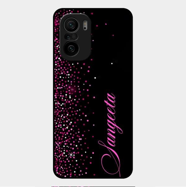Glitter Customize Glass Case Cover Pink For Xiaomi Mi 11X 5G
