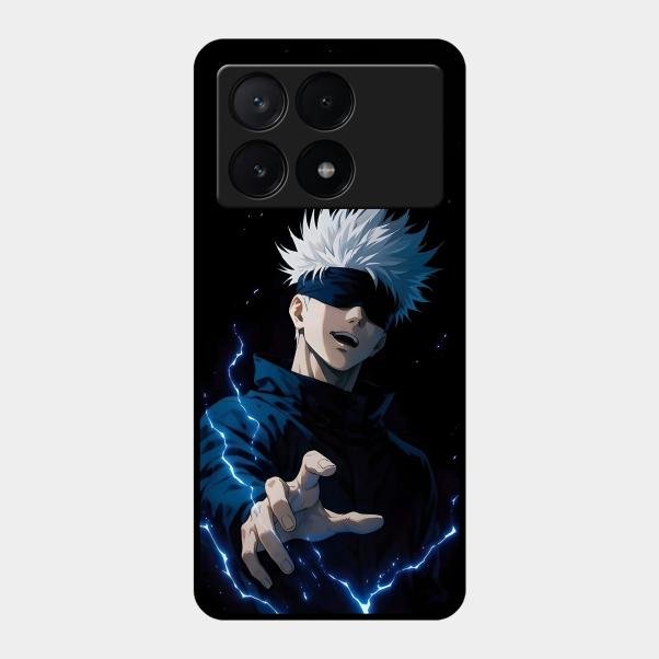 Gojo The Limitless Glass Case Cover For Poco X6 Pro 5G