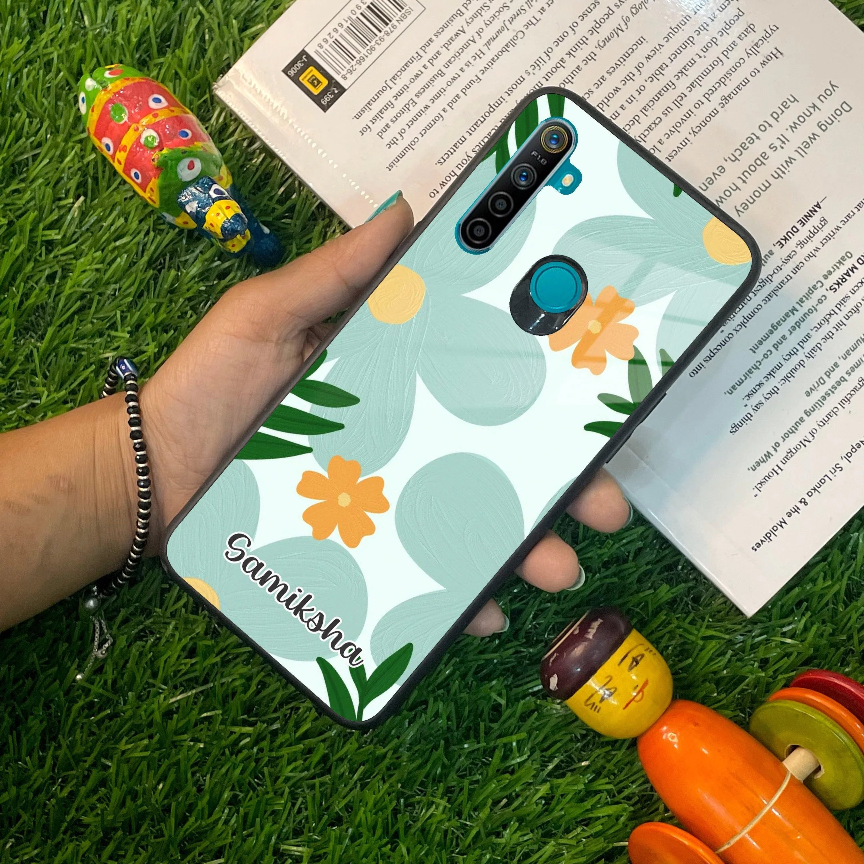 Daisy Dreams Customized Glass Case Cover For Realme/Narzo - ShopOnCliQ