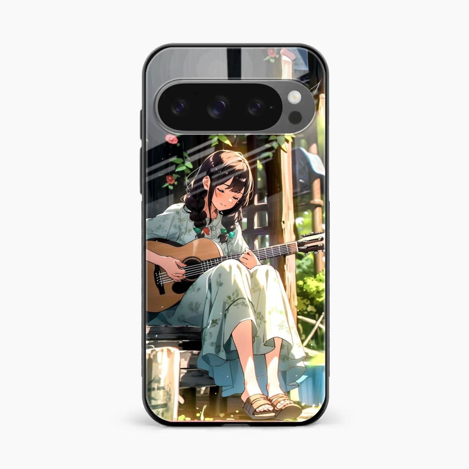 Guitar Girl Glossy Metal Case Cover For Google Pixel 10 Pro XL