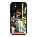 Guitar Girl Glossy Metal Case Cover For iPhone 11