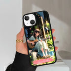Guitar Girl Glossy Metal Case Cover For iPhone - ShopOnCliQ