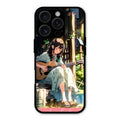 Guitar Girl Glossy Metal Case Cover For iPhone 16 Pro Max
