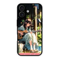 Guitar Girl Glossy Metal Case Cover For iPhone 16