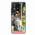 Guitar Girl Glossy Metal Case Cover For Motorola Edge 40 5G