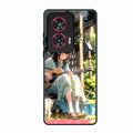Guitar Girl Glossy Metal Case Cover For Motorola Edge 50 Fusion 5G
