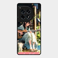 Guitar Girl Glossy Metal Case Cover For Oneplus 12R 5G