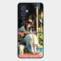Guitar Girl Glossy Metal Case Cover For Oneplus 9 5G