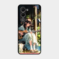 Guitar Girl Glossy Metal Case Cover For Oppo A5 5G