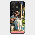 Guitar Girl Glossy Metal Case Cover For Oppo A5 Pro 5G