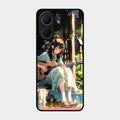 Guitar Girl Glossy Metal Case Cover For Oppo A5X 5G