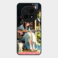 Guitar Girl Glossy Metal Case Cover For Oppo F29 Pro 5G