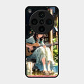 Guitar Girl Glossy Metal Case Cover For Oppo Find X8 Pro 5G