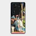 Guitar Girl Glossy Metal Case Cover For Oppo Reno 11 Pro 5G