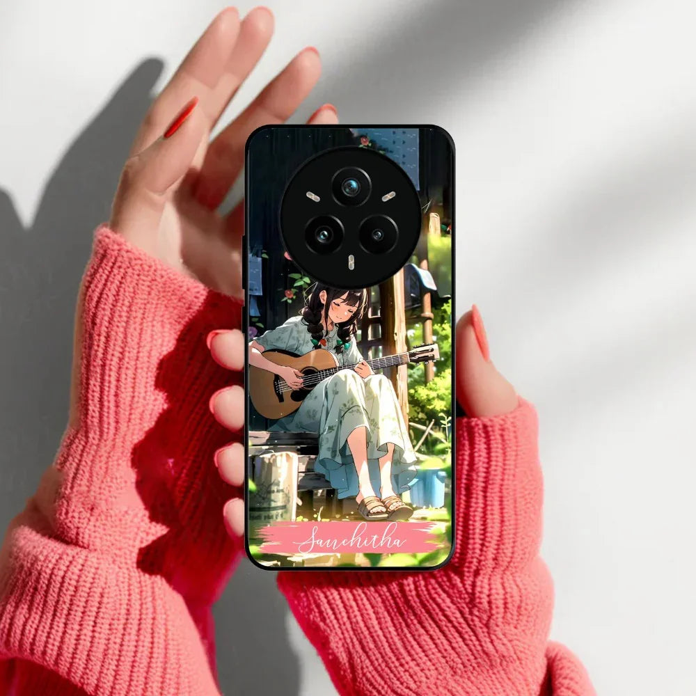 Guitar Girl Glossy Metal Case Cover For Realme - ShopOnCliQ