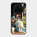 Guitar Girl Glossy Metal Case Cover For Realme 14 Pro 5G