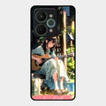 Guitar Girl Glossy Metal Case Cover For Realme 15 Pro 5G