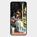 Guitar Girl Glossy Metal Case Cover For Realme 9I 5G