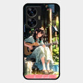 Guitar Girl Glossy Metal Case Cover For Realme C55